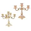 Elegant European Metal Candle Holder for Festival Occasion Night Decorations
