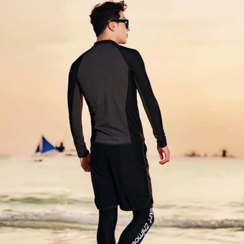 Fruitry Men S Couple raSh Guard Set Black M 4xl