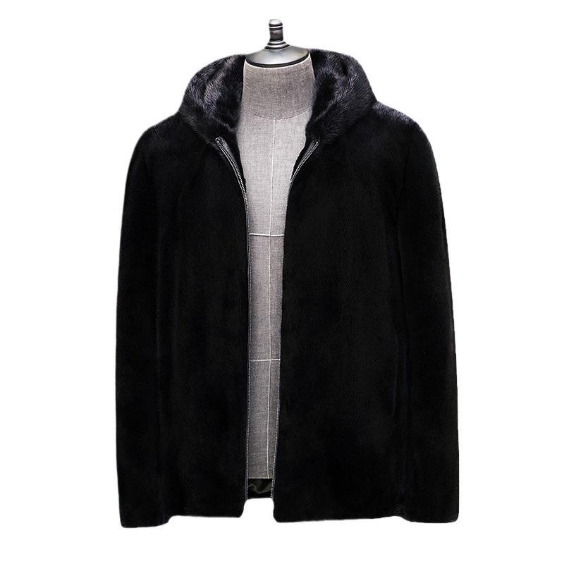 Men's top imitation mink hair imitation fur jacket thickened large size imitation fur velvet autumn and winter wear