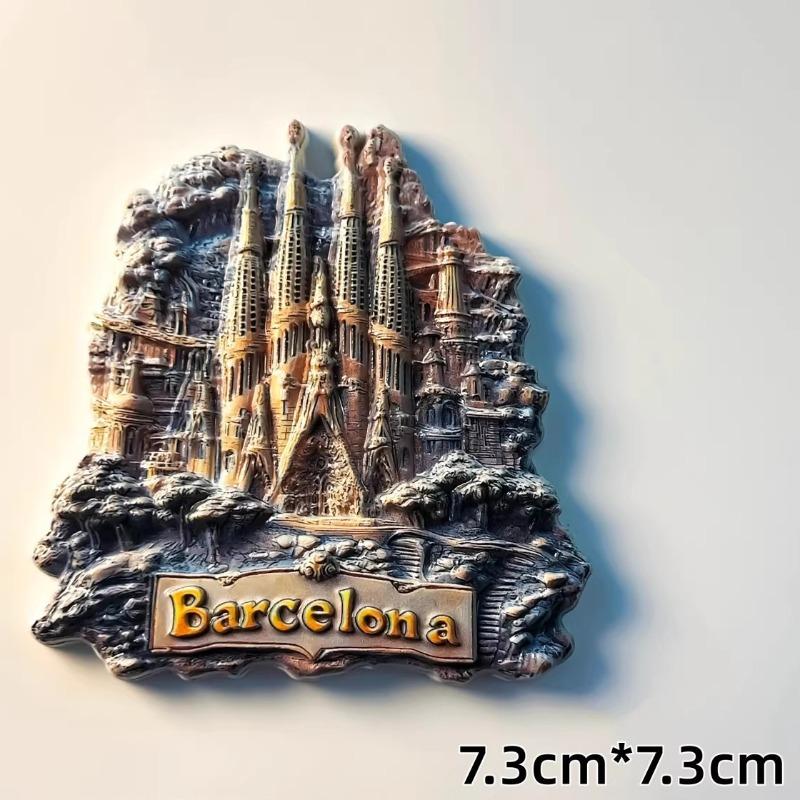 

Spain Barcelona Fridge Stickers Tenerife Travel Souvenirs Benidorm Valencia Madrid Park Güell Fridge Magnets Birthday Gifts