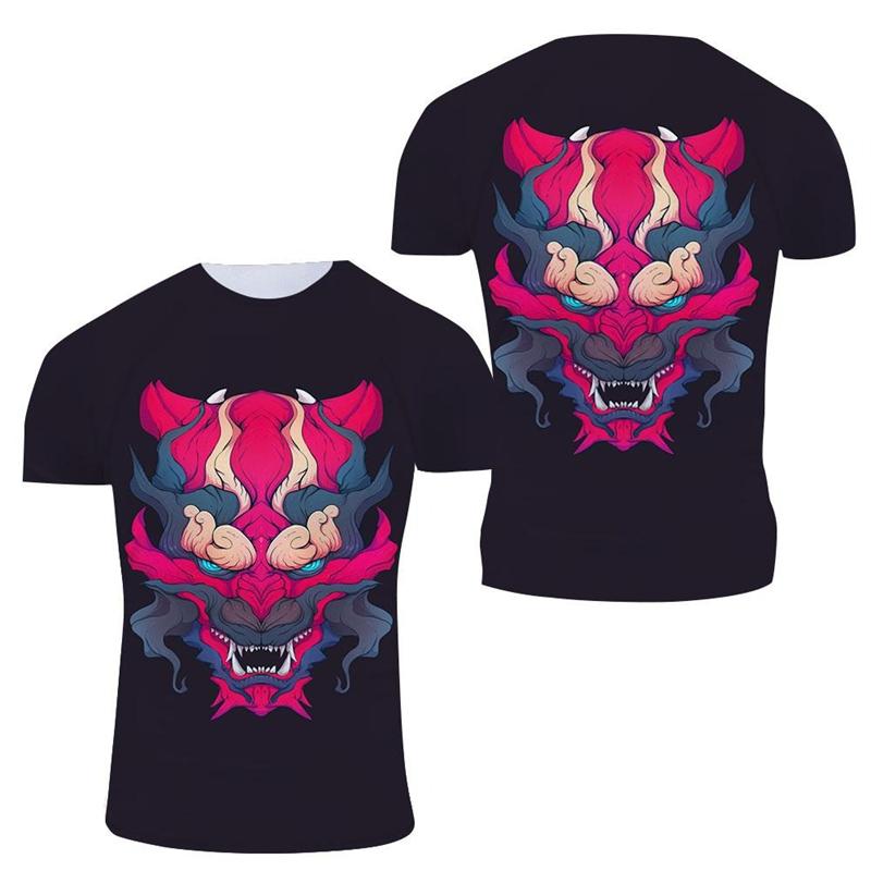 Japanese Bushido Tshirt Unisexs Clothing Cool Round Neck Tops 3D Printed Samurai Pattern Personality Street 2024 Fashion T Shirts