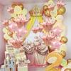 14-Piece Crown Set Rose Gold Balloons, Crown Foil Balloons, Mini Crowns, Medium-Sized Crowns, Five-Pointed Stars, Suitable for Birthday Parties,