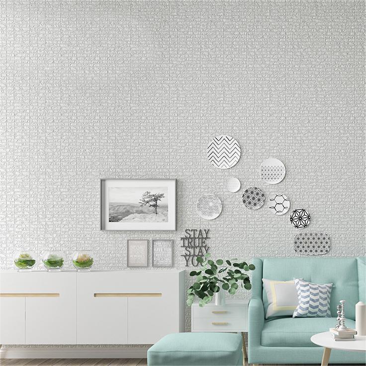 Minimalist 3D solid leather pattern wallpaper for living room, bedroom background wallpaper wall decorations living room
