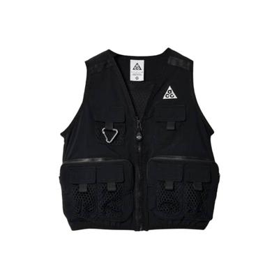 Vest Logo V-Neck Zipper Sleeveless Kids Kids Tops FB1303-010