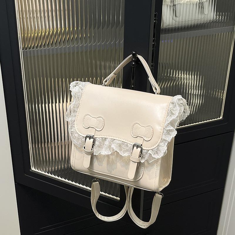 Sweet Lace Bow Handbag Fashion Design Popular Casual Shoulder Messenger Small Square Bag