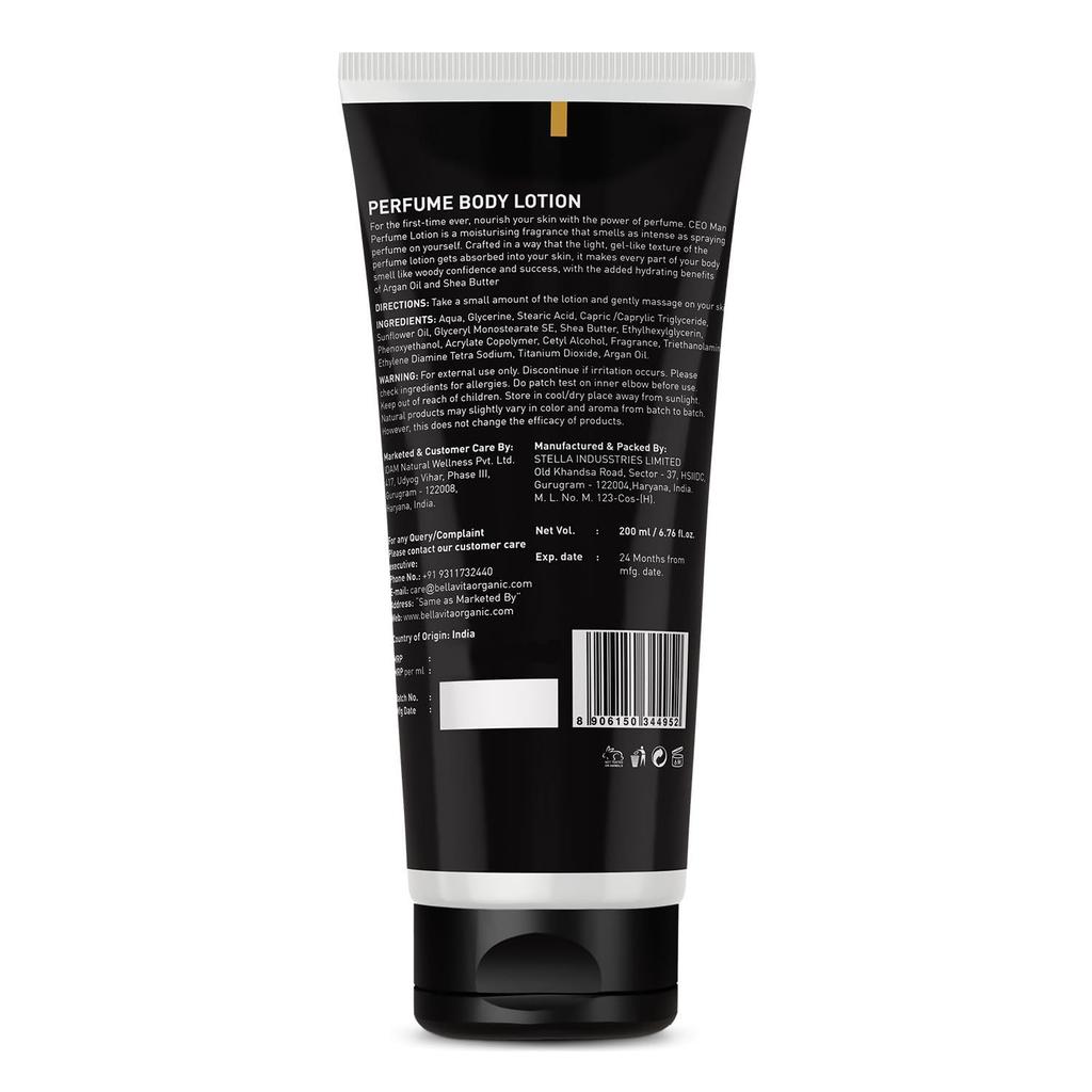 Perfumed Body Lotion for Men CEO (200 Ml), CEO Man Perfume Body Lotion, Bella Vita