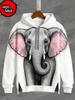 New Fashion Animal Hoodies For Kids Tiger 3D Print Fall Sweatshirt Hoodie Street Casual Sweatshirt Oversized Unisex Clothes