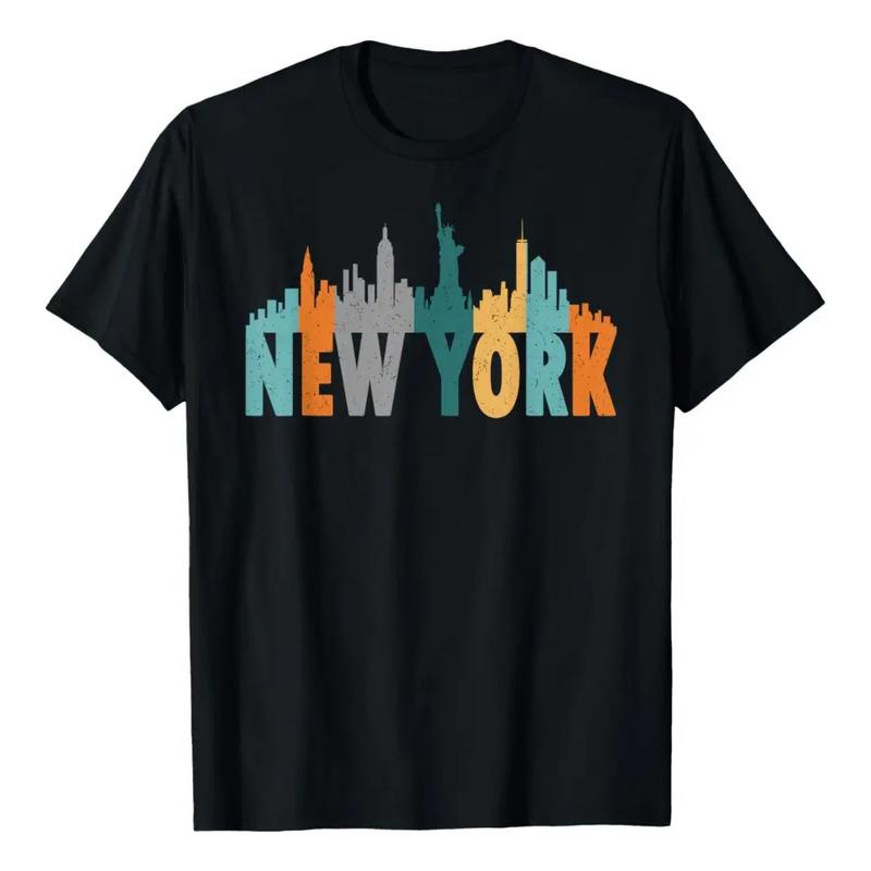 Camiseta Retro New York City Skyline I Love Ny 70 80 Vintage S
