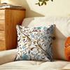 Curve Floral Pattern Cushion Cover Plush Fabric Soft DoubleSided Printed Sofa Warm Winter Home Gift Pillow Cover