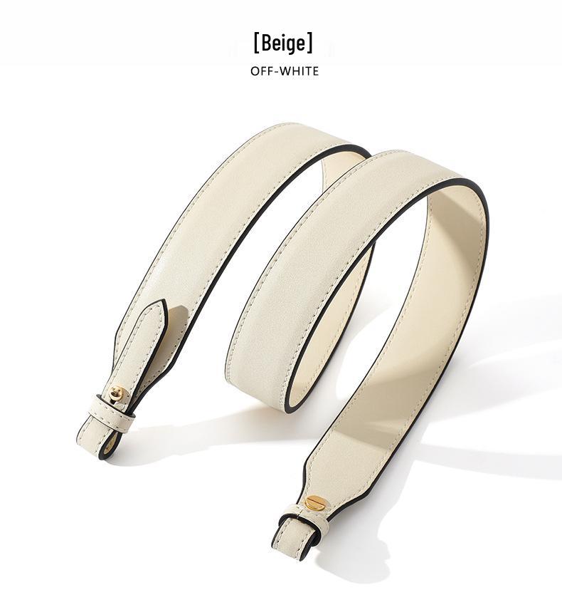 Black Cowhide Leather Shoulder Bag Strap A-72 Replacement Accessory for Women's Bags