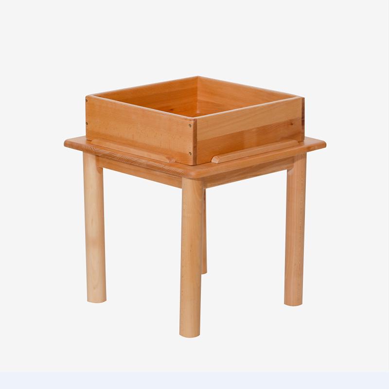 

Монтессори Сенсорный Стол из Бука для Песка и Бобов для Раннего Развития