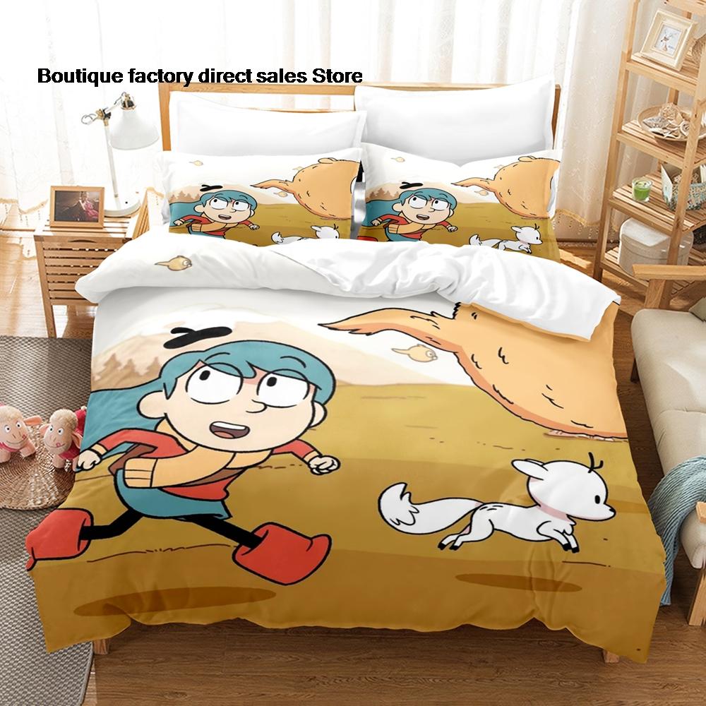 3D Printed Hilda The Series Bedding Set Duvet Cover Pillowcase For Kids Bedroom Decor Twin Full Queen King Size Bed Linen