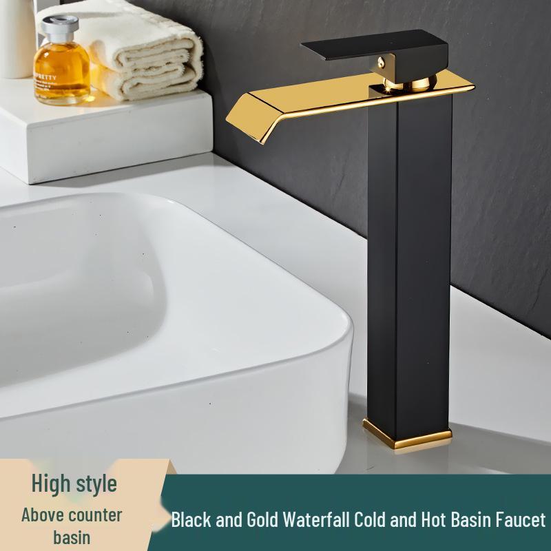 Hot & Cold Dual Use Waterfall Bathroom Sink Faucet