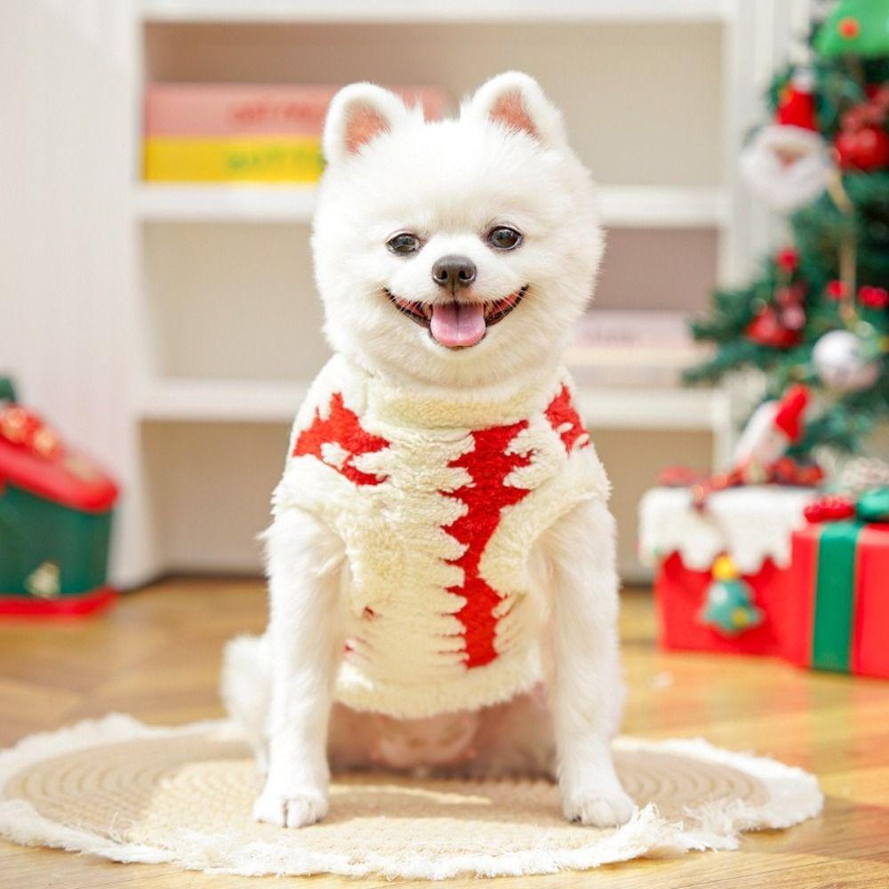 Windproof Cat Warm Vest Comfortable Puppy Two-Legged Clothing Christmas Pet Clothes  Party