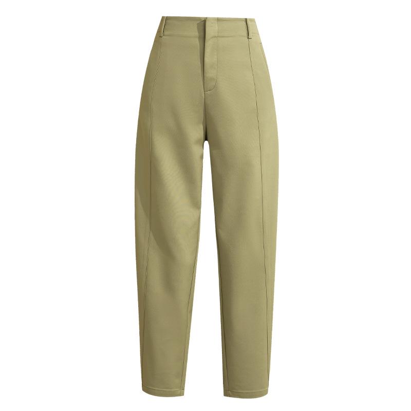 Yi Fei Women s High Waist Cropped Harem Pants - Spring Modal Curved Blade Design 33