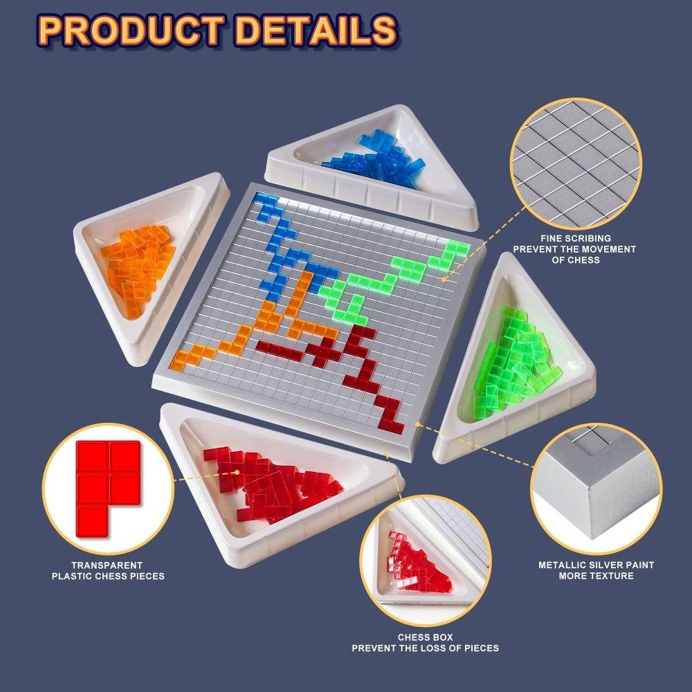 Family Fun Strategy Game Blokus Board Squares Game Blokus Board Game  Children's Toys