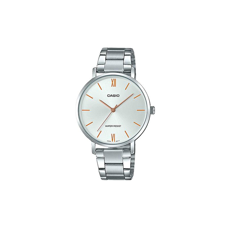 

Casio STANDARD Series Fashionable Business Simple Casual Versatile Classic Pointer Roman Scale Large Dial Waterproof Quartz Movement LTP-VT01D-7B срібний