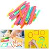 10/20/50 Stück Bunte ineinandergreifende Polygonstäbe Polygone Winkel Lernstäbe Montessori Mathe Lernspielzeug Kleinkind Geschenke