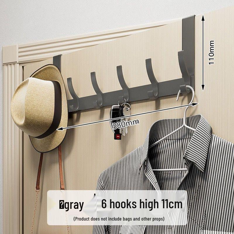 Over-the-Door No-Drill Coat Rack & Clothes Hook