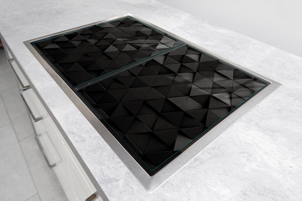 TABLA PROTECTORA DE CRISTAL 75x52 NEGRA