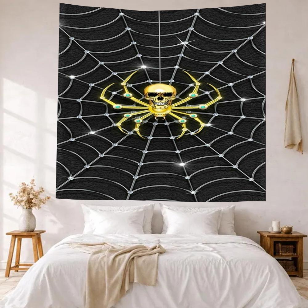 Spider Web Wall Decor Tapestry Art For Pet Memorial Birthdaywedding Party Backdrop Family Gift
