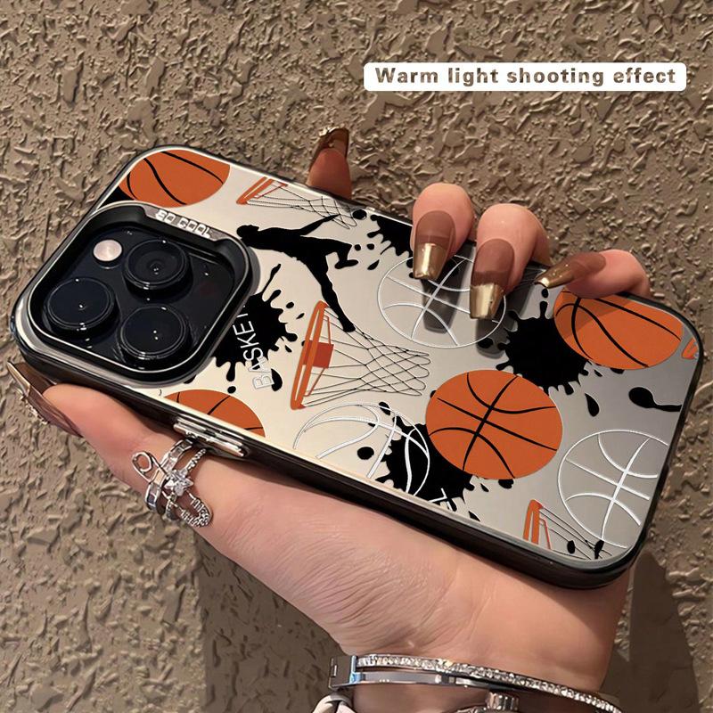 Basketball Flying Man Graphic Phone Case for iPhone 16 15 14 13 12 11 X XR Xs SE2 SE 8 7 Plus Pro Max Mini PC Back Cover