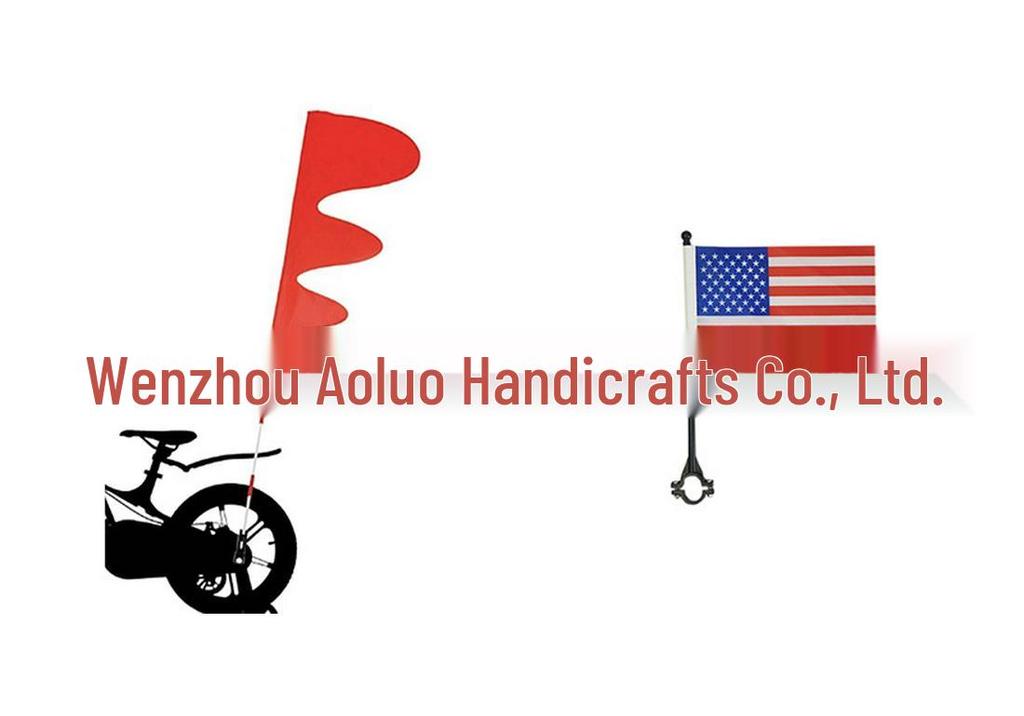 Multi-color Irregular Shape Children's Bicycle Warning Flag & Handlebar Racing Flag