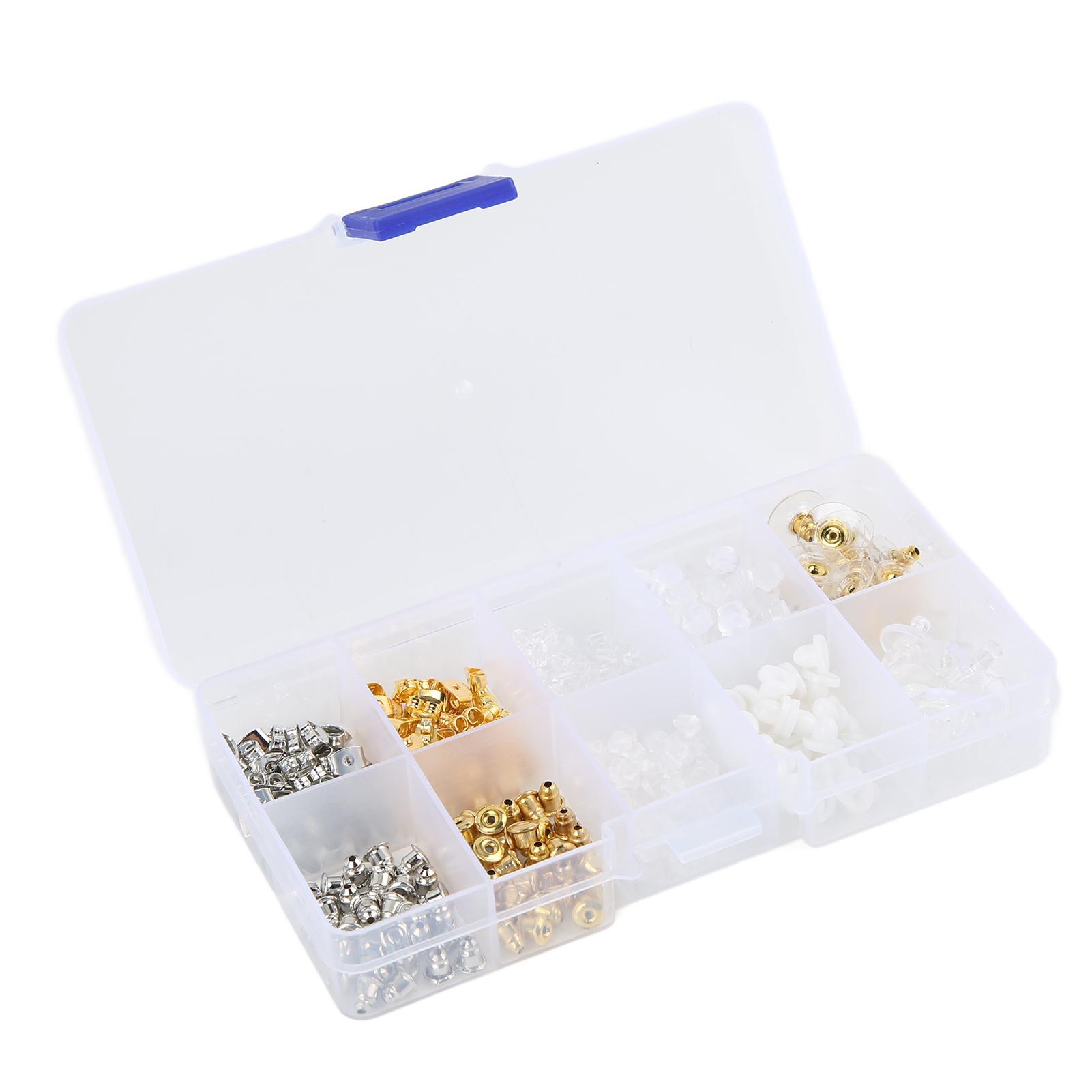 

530 шт. Заглушки для серег Сплав Силикон Пластик Материал DIY Изготовление Легко Заменяемые Ювелирные изделия