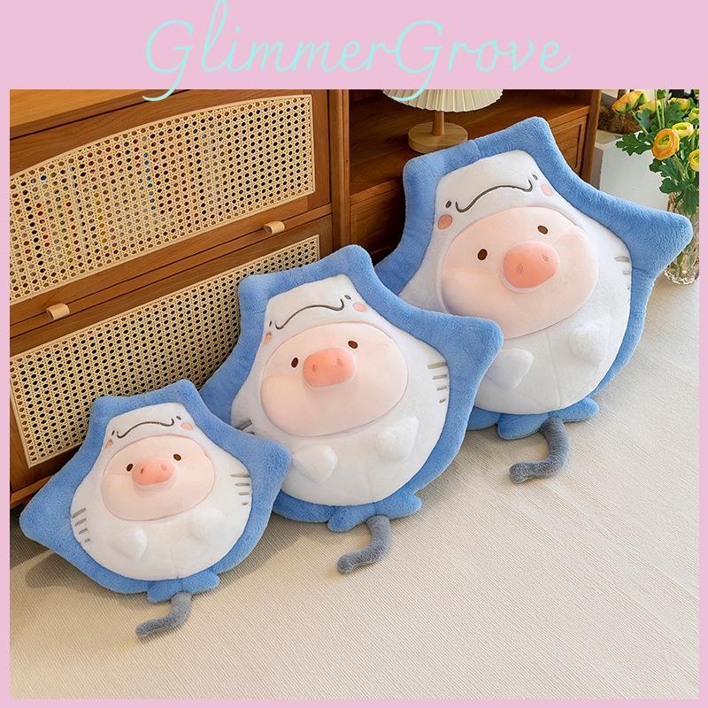 Manta Lulu Plush Pillow With Long Faux Fur For Kids And Adults