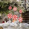 Candy Ornaments 12 Pieces Christmas Decorations Craft Acrylic Peppermint Candy Pendant Craft For Home Wreaths Parties Car Garden