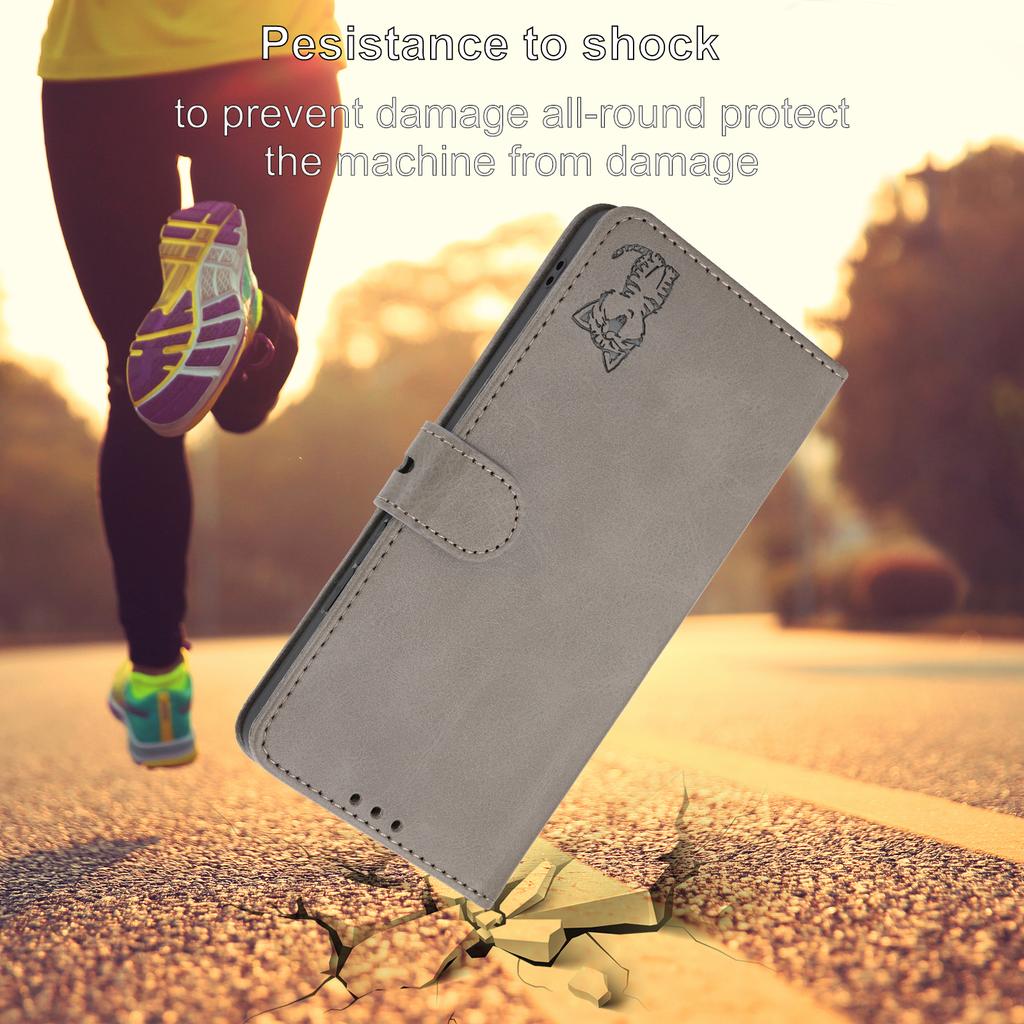 For Samsung Galaxy A07/A06 4G/5G Case Happy Cat Pattern Imprinted Leather Wallet Phone Cover