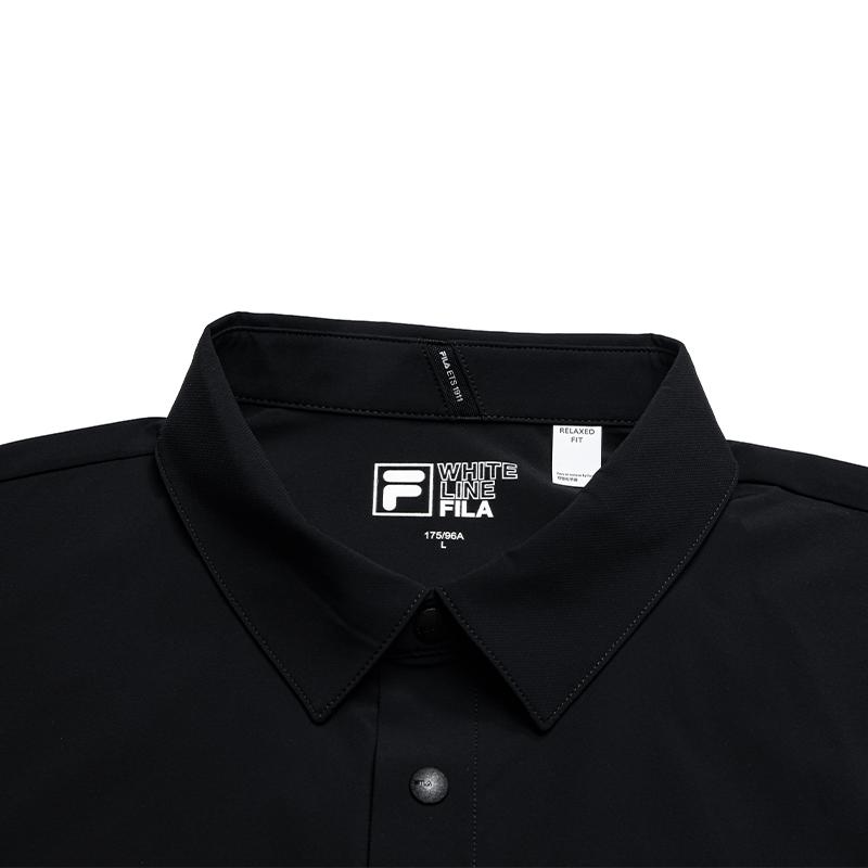 FILA White Comfort Polo Shirt With Faux Pockets Men tops F11M633105FBK