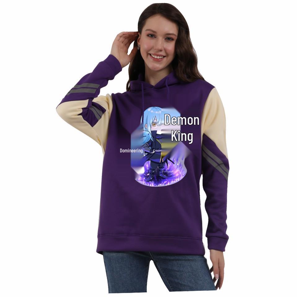 Reincarnated as a Slime Hoodie - Unisex Autumn/Winter Fleece Color Block Design