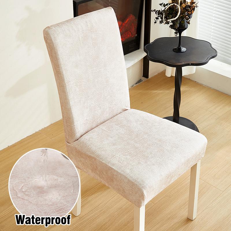 Waterproof Dining Chair Covers Stretch Dining Room Chair Covers Removable Washable Chair Slipcovers For Home, El, Banquet 1Pc