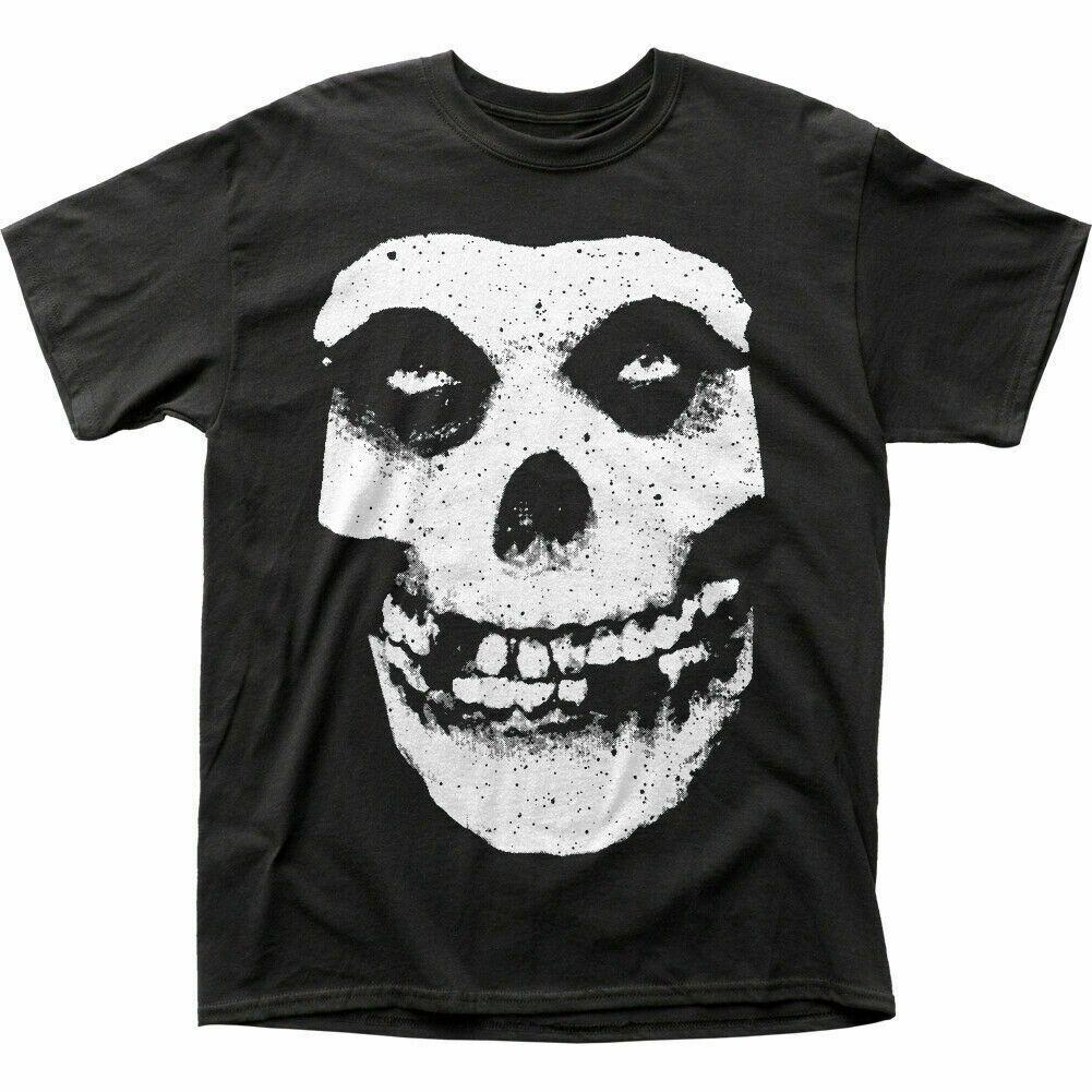 26 Misfits Skull & Logo T Shirt Mens Licensed Rock N Roll Retro Band Tee New Black Unisex T-Shirt