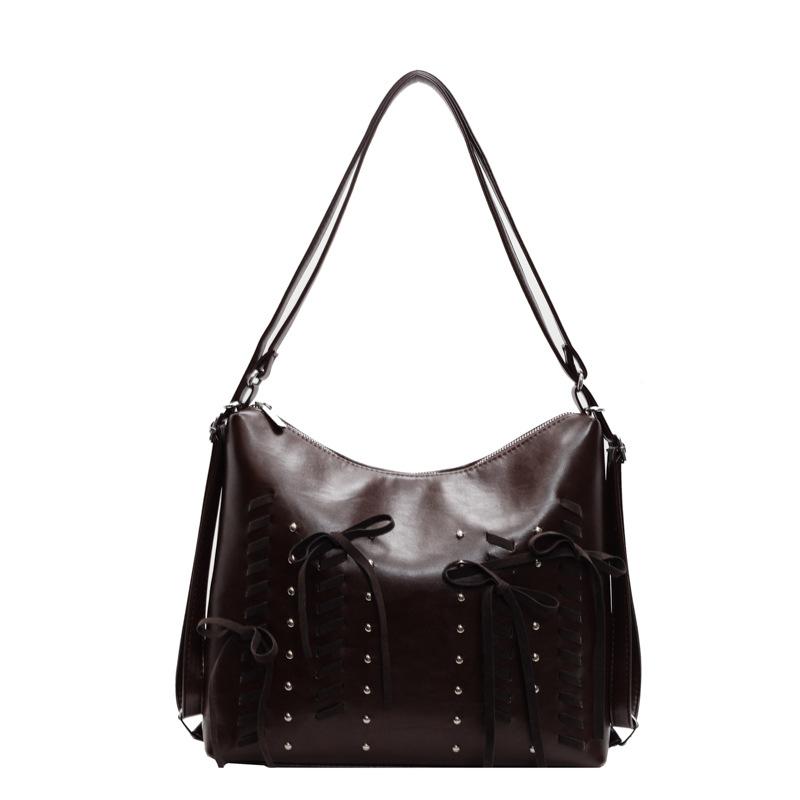 Retro Commuter Backpack Women's 2025 Autumn and Winter New Fashionable Large-capacity Tote Bag High-end Single Shoulder Oblique Span Bag