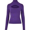 Urban Classics Womens/Ladies Cut Out Turtle Neck Long-Sleeved Top