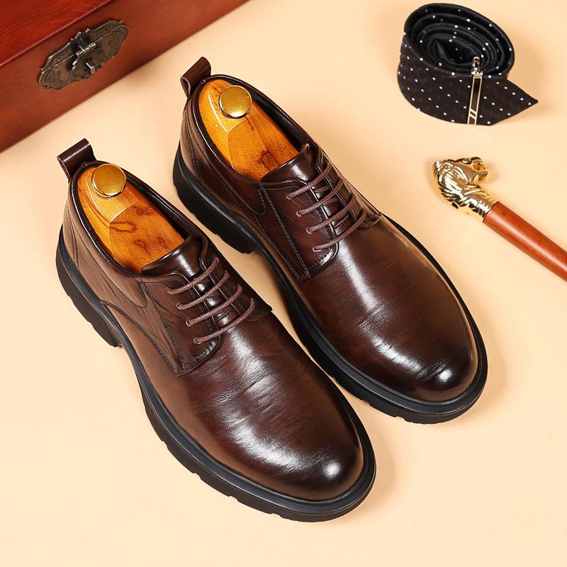 New Men Oxfords Shoes Footwear Sneakers Shoes Men Leather Casual Lace-up Walking Shoes Men Outdoor Tooling Shoes Man Suit Shoes