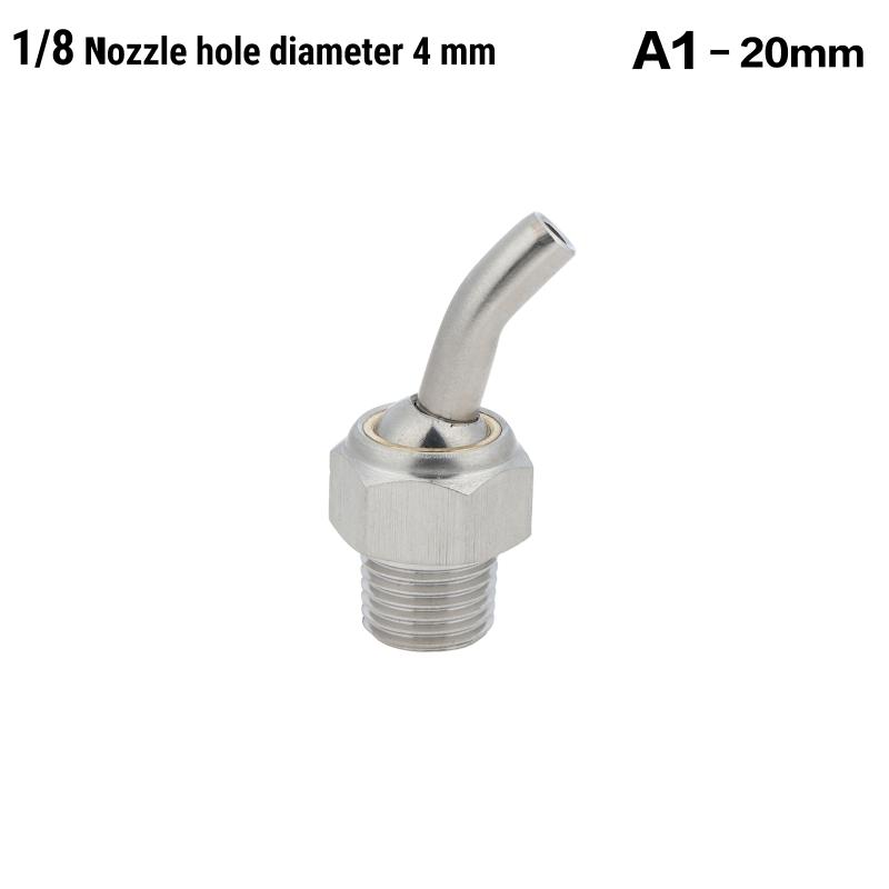 Stainless Steel Coolant Hose Nozzles Low Maintenance Anti Rust for CNC Lathes Toolholder Factory Machining Tooling
