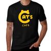 Cats Cafe Logo Tshirt Fashion Pattern Printed Tee Shirt Tshirt