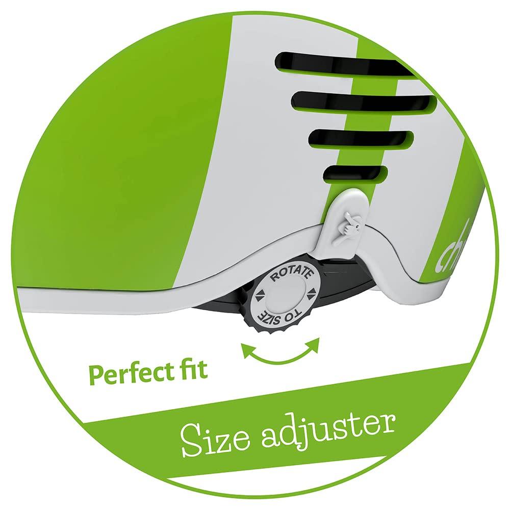 Chillafish Bobby Hardshell Size Cycling Sports Authentic Helmet, Small, Lime, Children's Helmet, CPHLS02LIM,