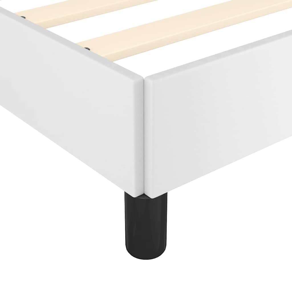 Bed Frame with Headboard Without Mattress White 90x190 Cm