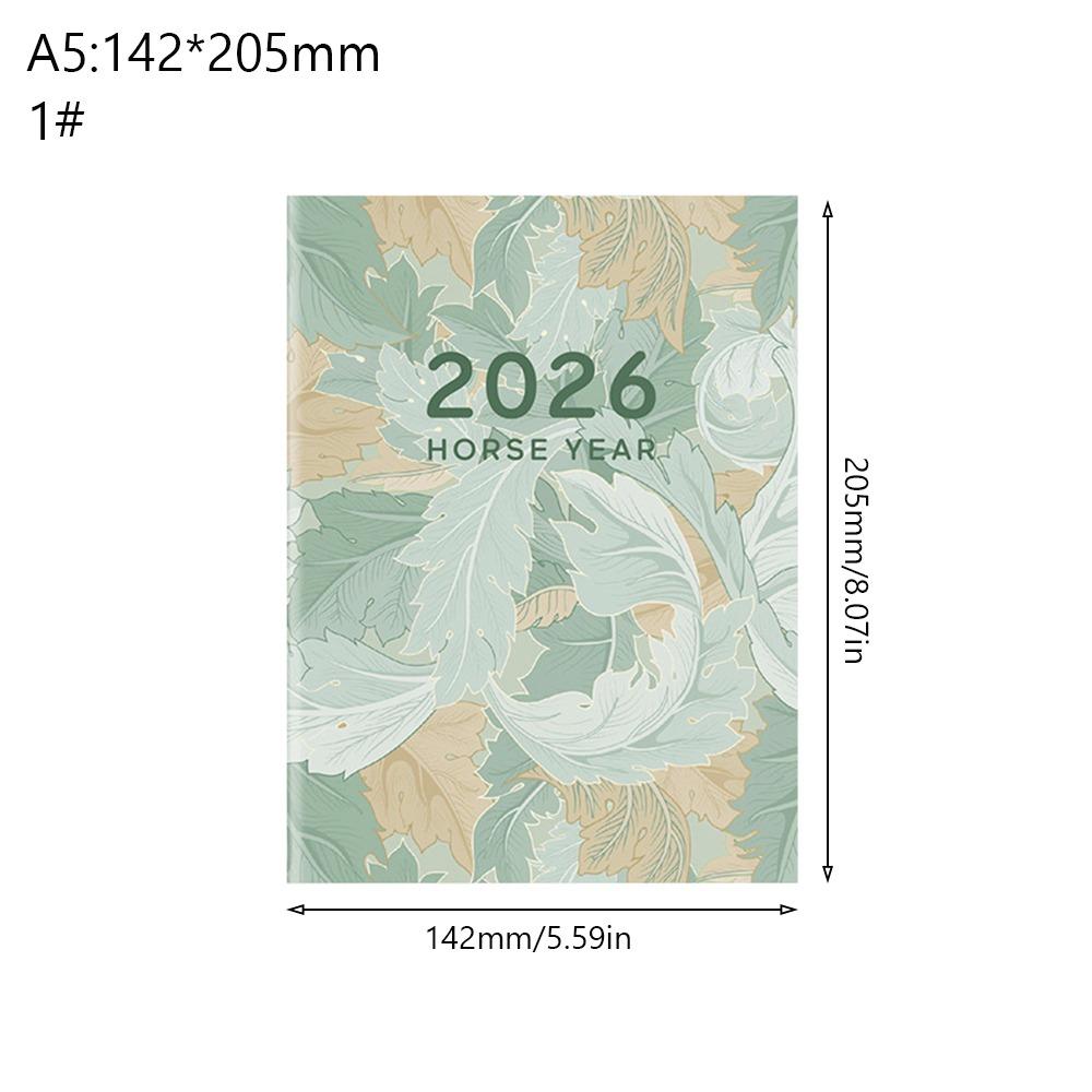 A4 A5 2026 Schedules Notebook 24 Sheets Work Efficiency Agenda Planner Learning Plan Life Check-in 2026 Calendar Planner