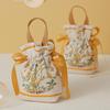 5Pcs Fresh Flower Bags Wedding Gift Bags Sweet Bags With Handles Multi-Functional Drawstring Pouches Durable And Beautiful