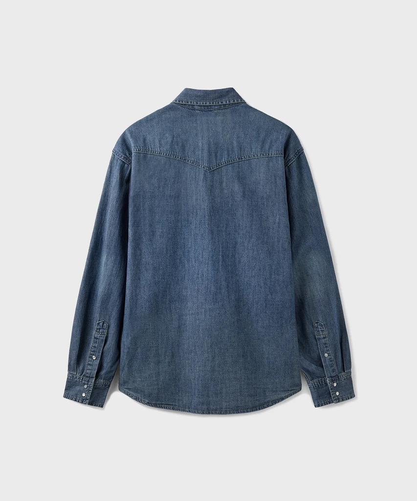 Beulaendideu Western Denim Shirt [Mid Blue]