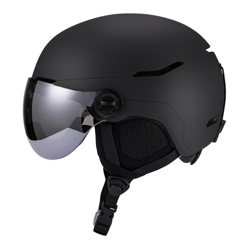 Unisex Ski Helmet Adults Kids With Removable Goggle Lens Windproof Warm Winter Snow Sports Half CE Certified