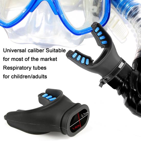 U-shaped Mouthpiece Easy Access Design Universal Caliber Snorkelling Mouthpiece with Cable Ties Snorkel Regulator