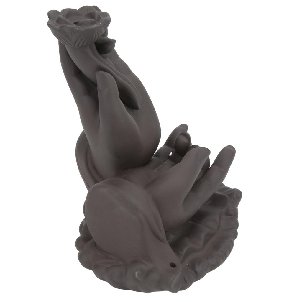 Buddha Hand Waterfall Incense Burners Smoke Waterfall Moderate Size Backflow Incense Holder for