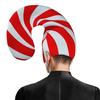 Holiday Party Hat Stripe Hat Mask Candy Cane Costume Christmas Elf Hat Christmas Candy Outfit Halloween Cosplay Costumes