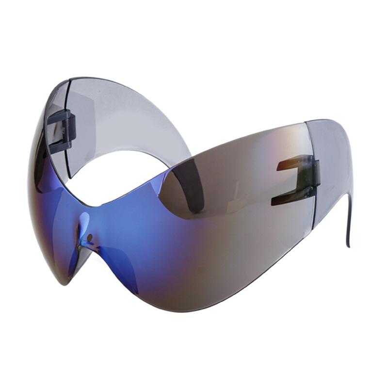 Novos Óculos de Sol Olho de Gato Y2K Femininos Maré Ciclismo Armação Grande Óculos de Sol Femininos